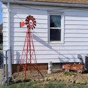 VINGLI 8FT Metal Windmill Ornamental Spinner Garden Decorations