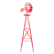 VINGLI 8FT Metal Windmill Ornamental Spinner Garden Decorations