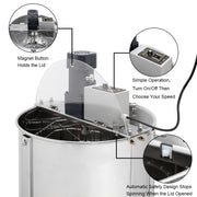 VINGLI 2 Frame/ 4 Frame Electric  Stainless  Honey Extractor Separator