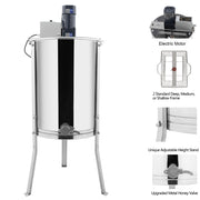 VINGLI 2 Frame/ 4 Frame Electric  Stainless  Honey Extractor Separator