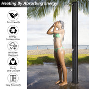 VINGLI 5.5/9.3 Gallon Solar Heated Shower with Shower Head and Foot Shower Tap