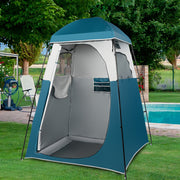 VINGLI 6.7 FT Outdoor Shower Tent Changing Room Tent for Portable Toilet with Mesh Floor & Carrying Bag