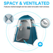 VINGLI 6.7 FT 1 Room Camping Shower Tent with Carrying Bag