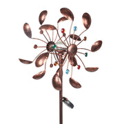 VINGLI 7 Feet LED  Solar Metal Wind Spinner