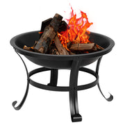 VINGLI 22" Wood Outdoor Burning Fire Pit