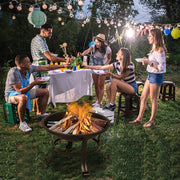 VINGLI 22" Wood Outdoor Burning Fire Pit