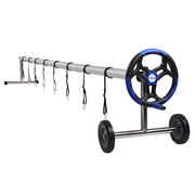 VINGLI 18 Feet Solar Pool Cover Reel Set Aluminum