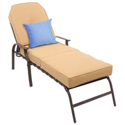 VINGLI  Upgraded Adjustable Patio Metal Chaise Lounge Chairs