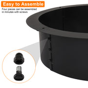 VINGLI 36" Wood Burning Outdoor Fire Pit