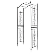 VINGLI Garden Arbor Arch for Climbing Plants Outdoor Garden Lawn Party Backyard Black