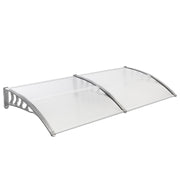 VINGLI Patio Window Awning Outdoor Awning Polycarbonate Door Canopy Cover Awnings