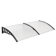 VINGLI Patio Window Awning Outdoor Awning Polycarbonate Door Canopy Cover Awnings