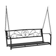 VINGLI 4FT Metal Patio Porch Swing Upgraded 660lbs