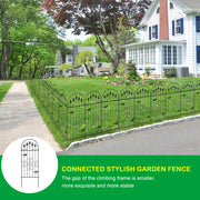 VINGLI 4PCS Metal Decorate Garden Trellis Outdoor Iron Fence for Vines and Climbing Plants