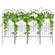 VINGLI 4PCS Metal Decorate Garden Trellis Outdoor Iron Fence for Vines and Climbing Plants