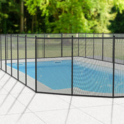 VINGLI Pool Fence Removeable Inground pools Child  Safety Fencing Black 4 x 12Ft/ 4 x 48 Ft/ 4 x 60 Ft/ 4 x 96 Ft/ 4 x 108 Ft
