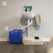 VINGLI 5/8 Gallon Camping Portable Sink with Towel Holder & Soap Dispenser