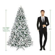 VINGLI 6/7/7.5 FT Pvc Christmas Tree Artificial Christmas Pine Tree with Sturdy Metal Legs For Xmas Decoration