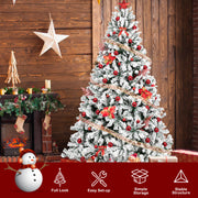 VINGLI 6/7/7.5 FT Pvc Christmas Tree Artificial Christmas Pine Tree with Sturdy Metal Legs For Xmas Decoration