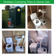 VINGLI 5 Gal Upgraded Portable Sink and 5.3 Gal Toilet Combo PS0W2