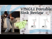 VINGLI 5/8 Gallon Camping Portable Sink with Towel Holder & Soap Dispenser