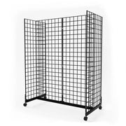 VINGLI 1/2/3 PCS Wire Grid Panel Floorstanding/Triangle/Gondola/4-Way/Wire Detachable Display Rack