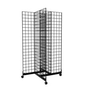 VINGLI 1/2/3 PCS Wire Grid Panel Floorstanding/Triangle/Gondola/4-Way/Wire Detachable Display Rack