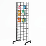 VINGLI 1/2/3 PCS Wire Grid Panel Floorstanding/Triangle/Gondola/4-Way/Wire Detachable Display Rack