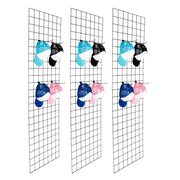 VINGLI 1/2/3 PCS Wire Grid Panel Floorstanding/Triangle/Gondola/4-Way/Wire Detachable Display Rack