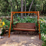 VINGLI Wooden Swing Frame Upgraded A-Frame Porch Swing Bench Stand Heavy Duty 660 LBS