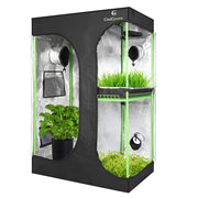 CoolGrows Upgraded 2-in-1 Mylar Hydroponic Grow Tent 48x36x72 Inch/36x24x53 Inch/60x48x80 Inch