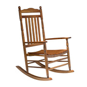 VINGLI Wooden Rocking Chair Porch Rocker White/Osk/Black