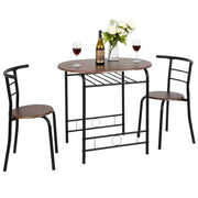 VINGLI 3 Piece Dining Room Table Set for Small Space