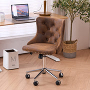 VINGLI AC101 Tufted Velvet Adjustable Rolling Home Office Chair with Wheels