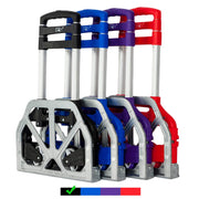 VINGLI Aluminum Folding Hand Truck Portable Black/Blue/Purple/Red