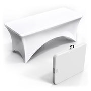 VINGLI 6FT Heavy Duty Folding Table Portable Plastic Foldable Table with Table Cloth