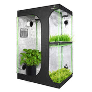 CoolGrows Upgraded 2-in-1 Mylar Hydroponic Grow Tent 48x36x72 Inch/36x24x53 Inch/60x48x80 Inch