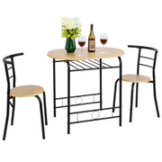 VINGLI 3 Piece Dining Room Table Set for Small Space