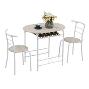 VINGLI 3 Piece Dining Room Table Set for Small Space