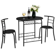 VINGLI 3 Piece Dining Room Table Set for Small Space
