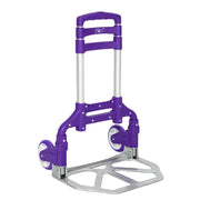 VINGLI Aluminum Folding Hand Truck Portable Black/Blue/Purple/Red