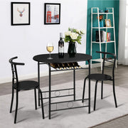 VINGLI 3 Piece Dining Room Table Set for Small Space