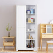 VINGLI Kitchen Storage Cabinet Pantry Cabinet with 2 Doors White