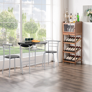 VINGLI 31.5in Round Folding Dining Table Set with 2 Chairs