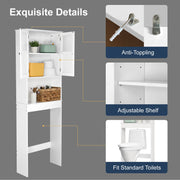 VINGLI Bathroom Wall Cabinet 21x8.5x25 Modern White Medicine Cabinet Organizer Over The Toilet Storage with 2 Doors