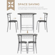 VINGLI 3 Piece Dining Room Table Set for Small Space