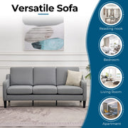 VINGLI 71in Mid-Century Modern Sofa Couch 3-Seat for for Small Space
