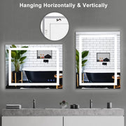 VINGLI Led Bathroom Vanity Makup Mirror with Bluetooth Speaker