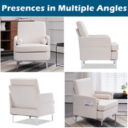 VINGLI AC118 25" Fabric Oversized Upholstered Accent Chair