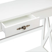 VINGLI 12" Modern Console Table with Drawer and Storage